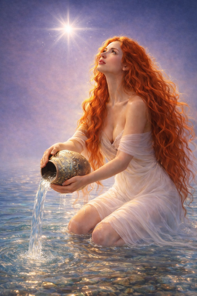 Atra Lumen — XVII The Star A quiet light after darkness. Hope that does not shout, but endures. Healing through stillness, clarity through surrender. A reminder that guidance already shines within you.