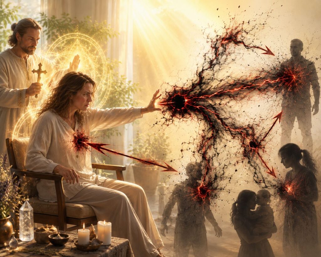Why a curse return does not always reach its target: negative energy can be misdirected, affect innocent people, or partially return to the person who sent it.